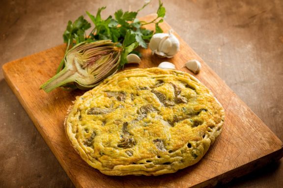 Tortilla de Alcachofas